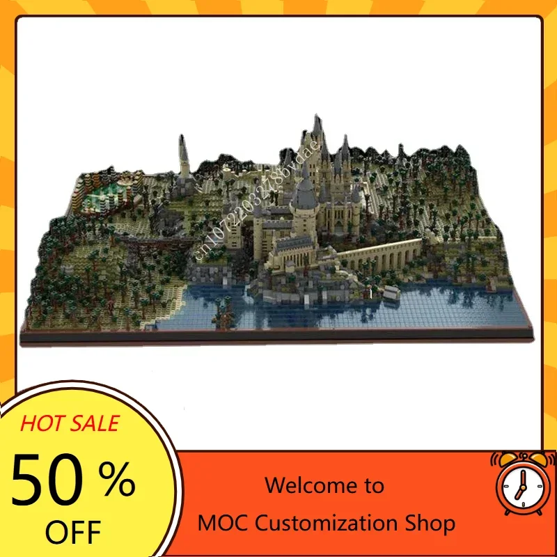 14880PCS Customized MOC Hot Selling Hogwarts Castle Puzzle Set the Definitive Version Birthday Toy Christmas Gift for Kids Ages