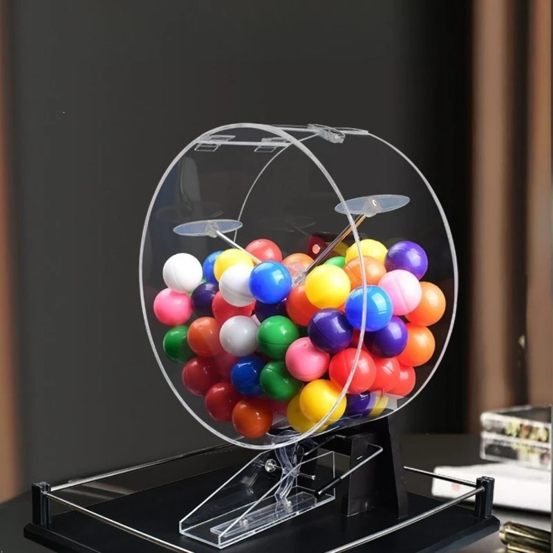 Large Golden Lottery Machine, Ball Shake Machine Number Selector, Opening Bid Turntable