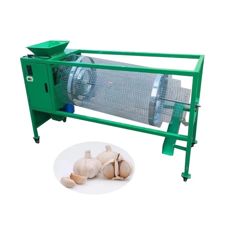 Small Automatic Double Feeder Garlic Separator Separator Broker Cracking Garlic Equipment