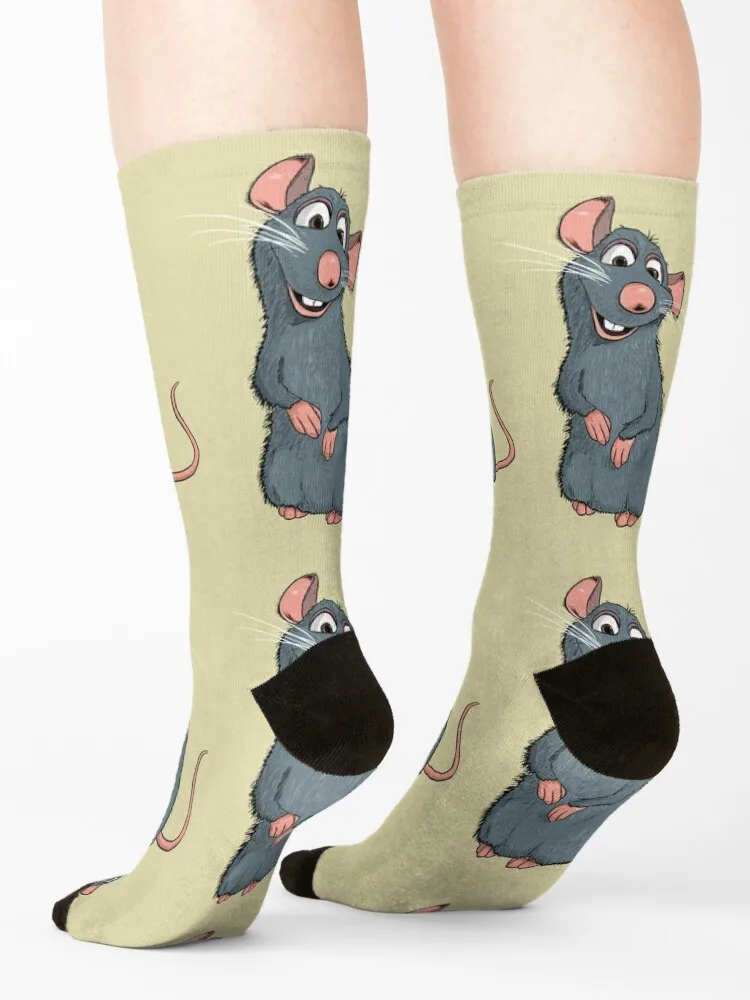 Remy from Ratatouille Socks kawaii colored winter gifts funny gift Socks Ladies Men's