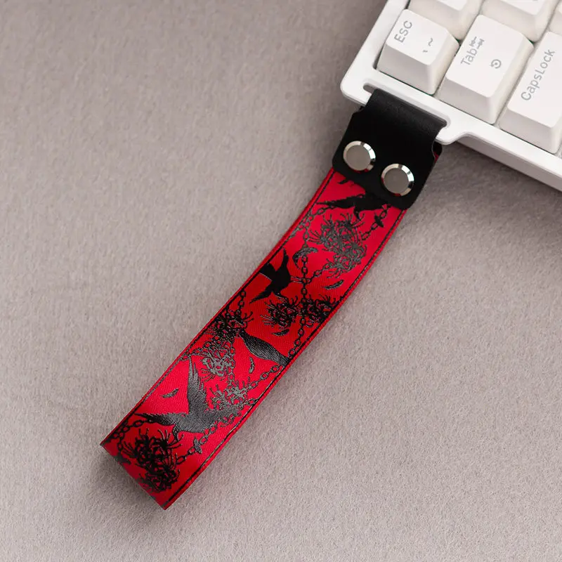 Keyboard Ribbon Customized Woven Ribbon Magnetic Wooting Decorative Side Latch Ribbons for Mechanical Keyboard Cover Accessories