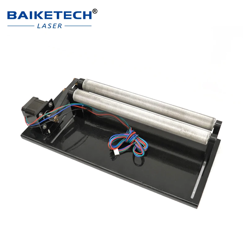 Roller Rotary Axis Nema17 42HS40 Stepper Motor Laser Marking Rotary Attachment, 10-130mm Engraving Diameter for Cylinder Laser