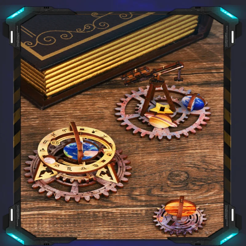 OUZEY Nook del libro della missione interstellare, Habitat spaziale fai-da-te in legno 3D, kit di costruzione di fantascienza per adolescenti