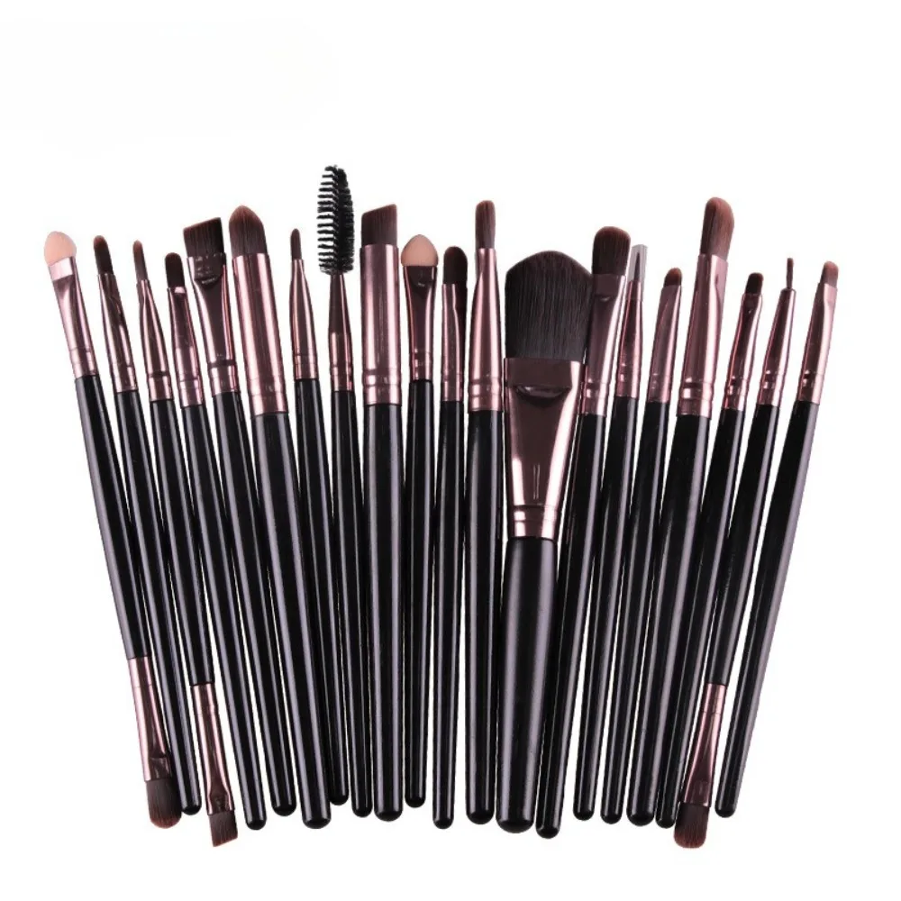 20 Stuks Make-Up Kwasten Set Oogschaduw Borstel Volledige Set Concealer Borstels Blush Losse Poeder Markeerstift Foundation Beauty Makeup Tools
