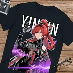 男性と女性のためのyinlin Tシャツ,ユニセックスの綿のTシャツ,ウルトラファン