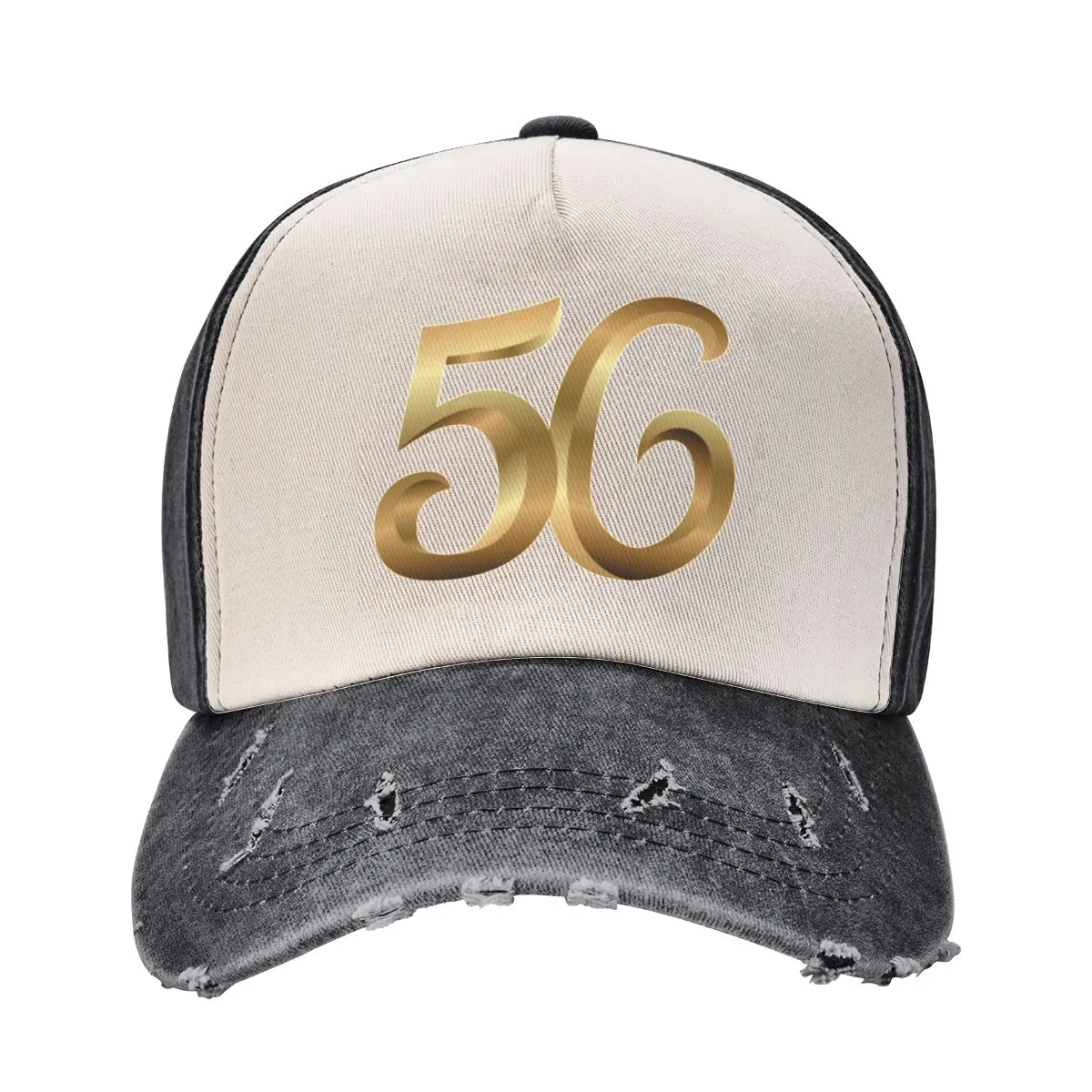 56 Golden Number Fifty Six Baseball Cap fishing hat summer hat Hats For Men Women's