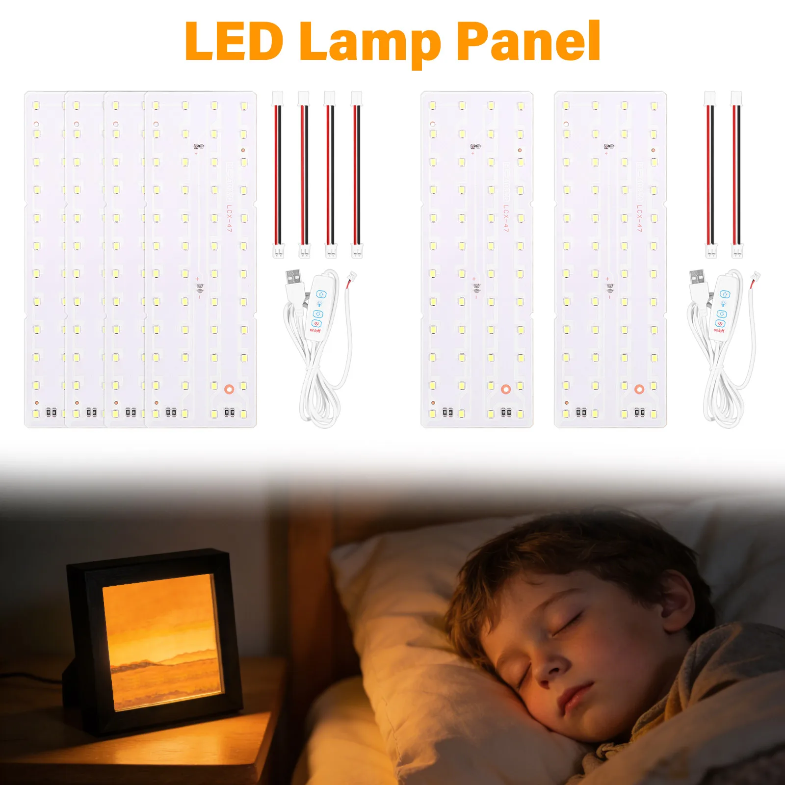 2/4pcs Lithophane LED Backlight Board Kit Compatible with A1/A1 Mini/A1 Mini Combo/P1P/P1S/P2S/X1C/X1E/H2D/H2S 3D Printer PCB