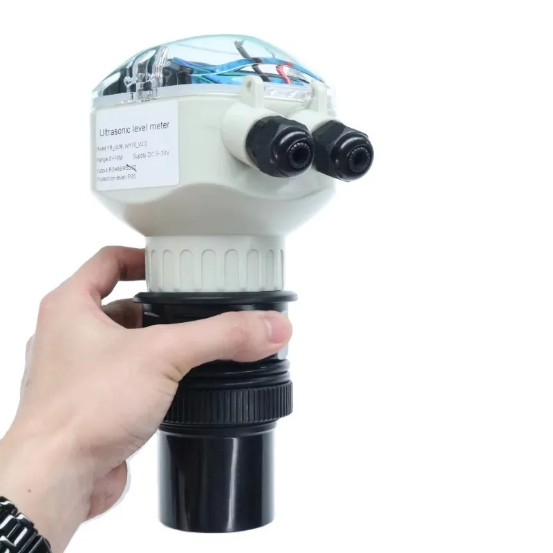 Industrial Grade Explosion Proof Smart Ultrasonic Liquid Level Meter Plastic LCD Display for Water Tank Level Sensor