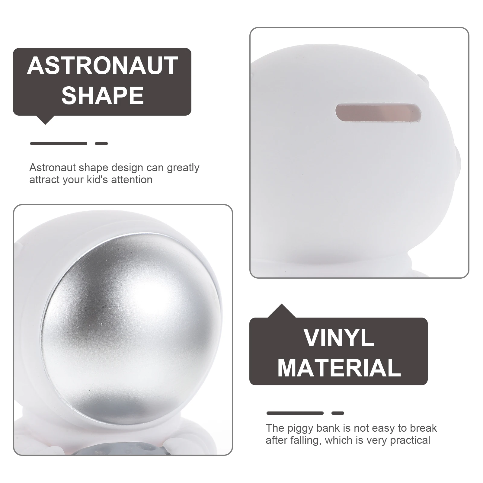 

Astronaut Shape Bank Large Capacity Premium Material Adorable Saving Box Home Decoration Home Accessory Gift For Kids