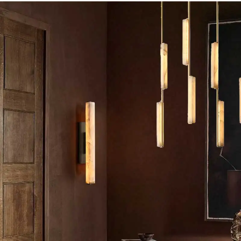 

REVEN Two Layer Luxury Chandelier Modern Gold and Black Finish Marble Pendant Light Lustre for Staircase Foyer Dimmable 2025