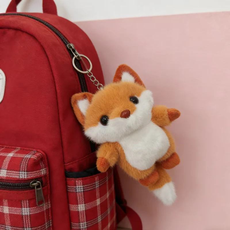 Wholesale New Cute And Exquisite Animal Plush Pendant Kawaii Fox Toy Pretty Peacock Keychian Backpack Charm Kid Birthday Gift