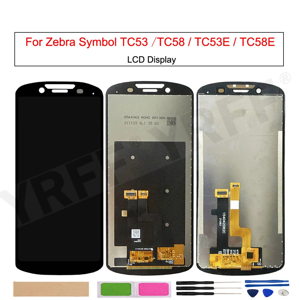 For Zebra Symbol TC53E TC58E TC58 TC53 LCD Display Touch Screen Digitizer Assembly Phone Screen Replacement