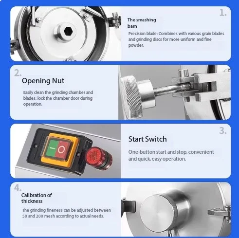 

304 Stainless Steel Food Pepper Powder Grinder