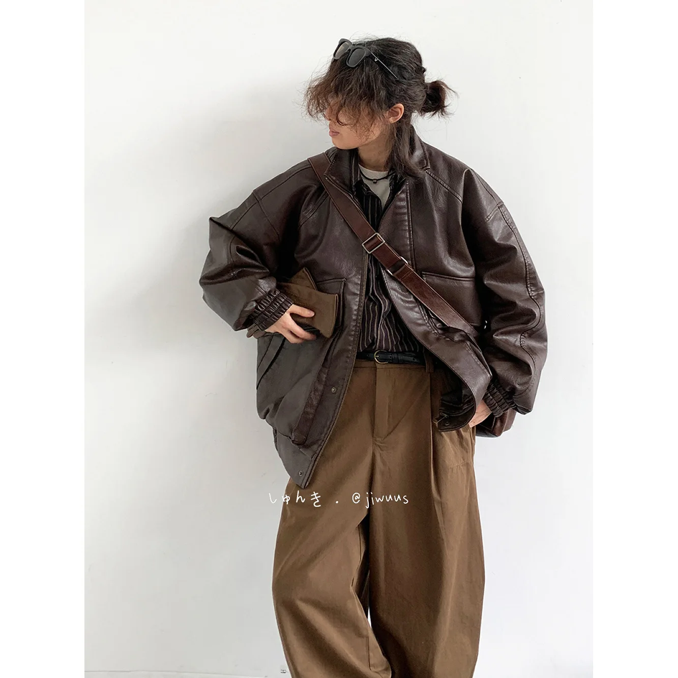 Vintage Brown Baggy Cargo Pants Men Harajuku Suit Pants Office Casual Trousers Male Wide leg Work New