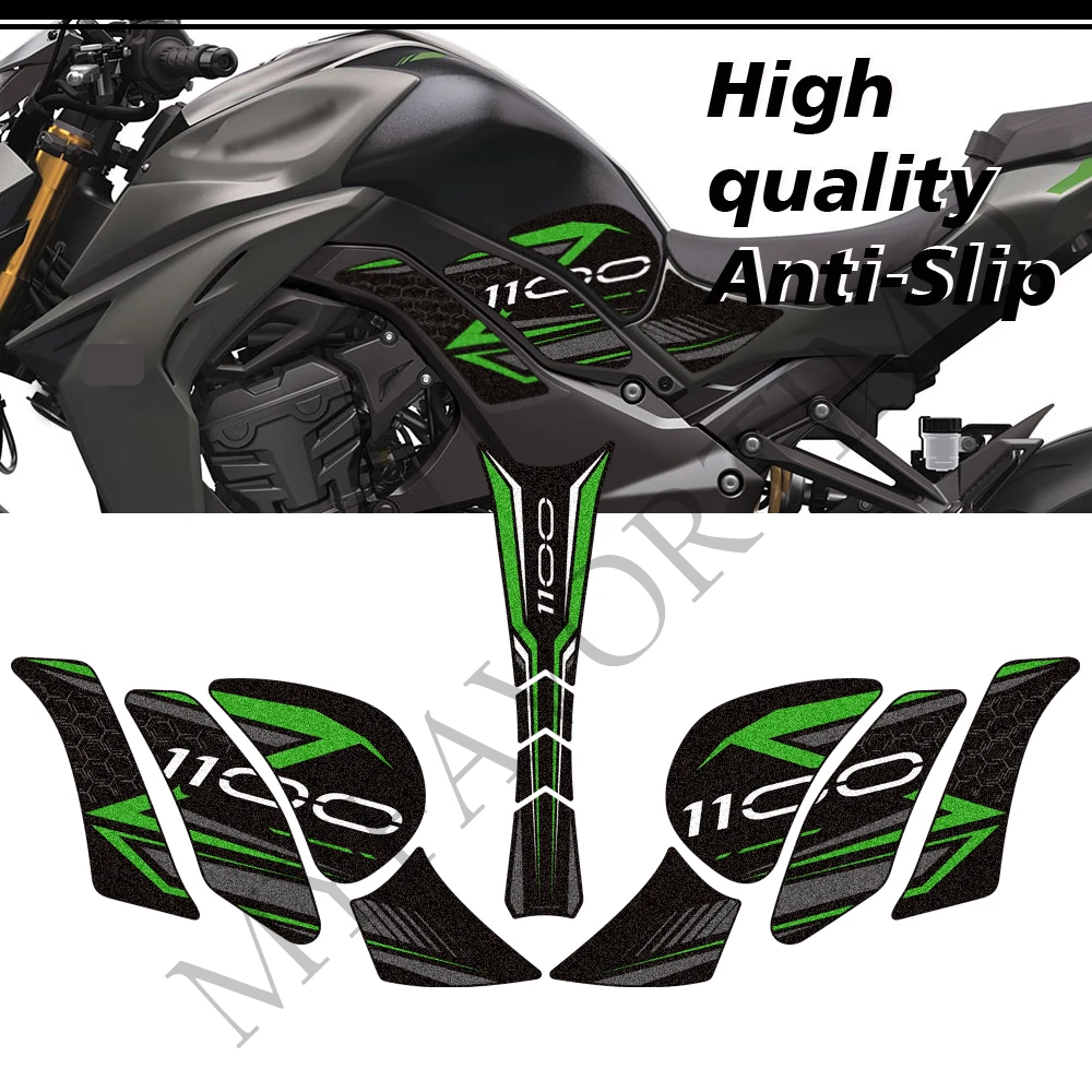 For Kawasaki Ninja Z1100 Z 1100 SE SX 1100SX Tank Pad Knee Grip Gas Fuel Oil Protection Anti-slip Stickers Decals Accessories