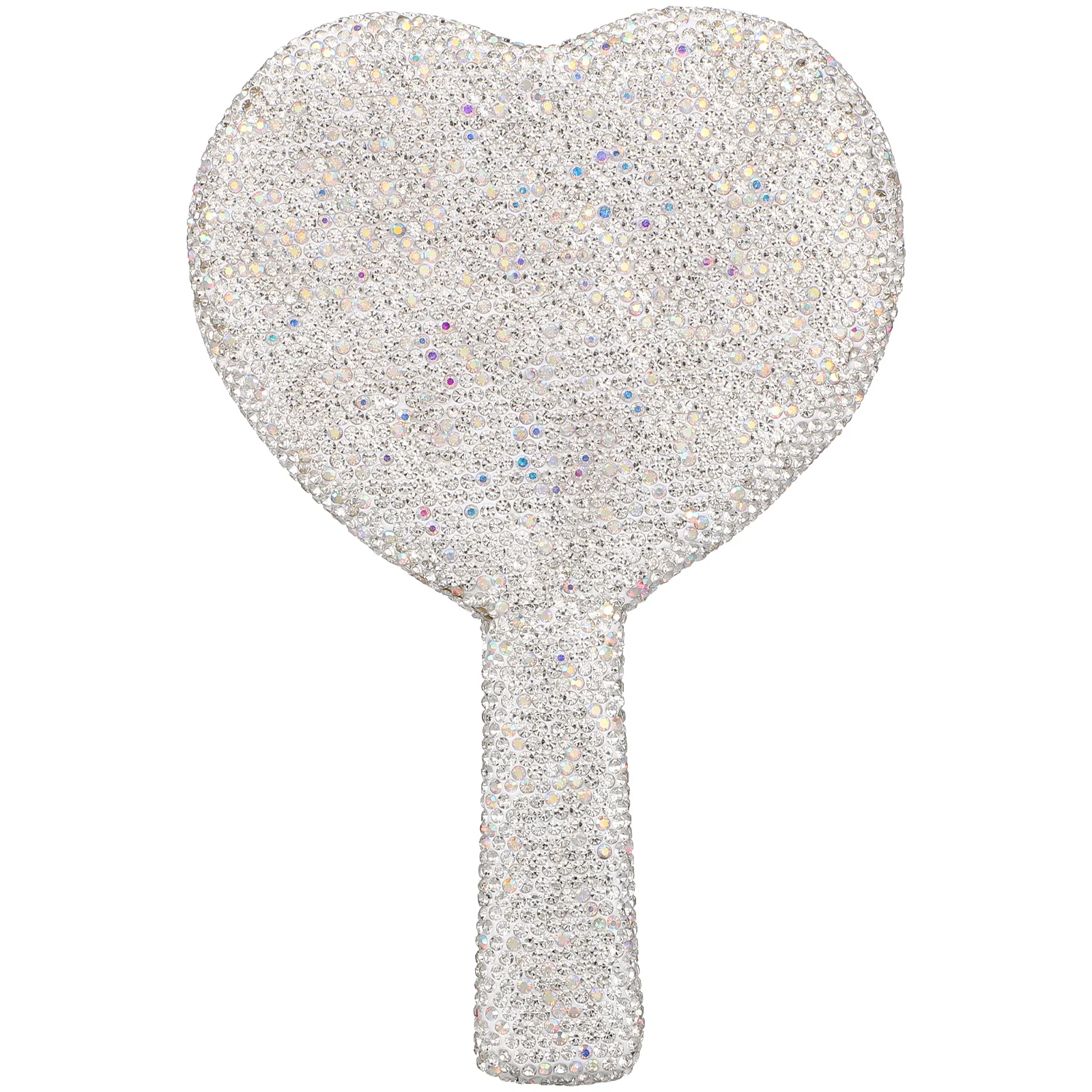 

Vanity Bathroom Portable Mirror Party Hand Travel Handheld Mirrors Heart Make up