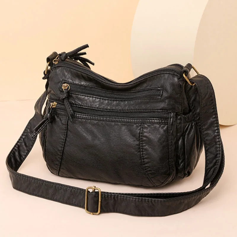 

Женская сумка через плечо из мягкой ПУ кожи