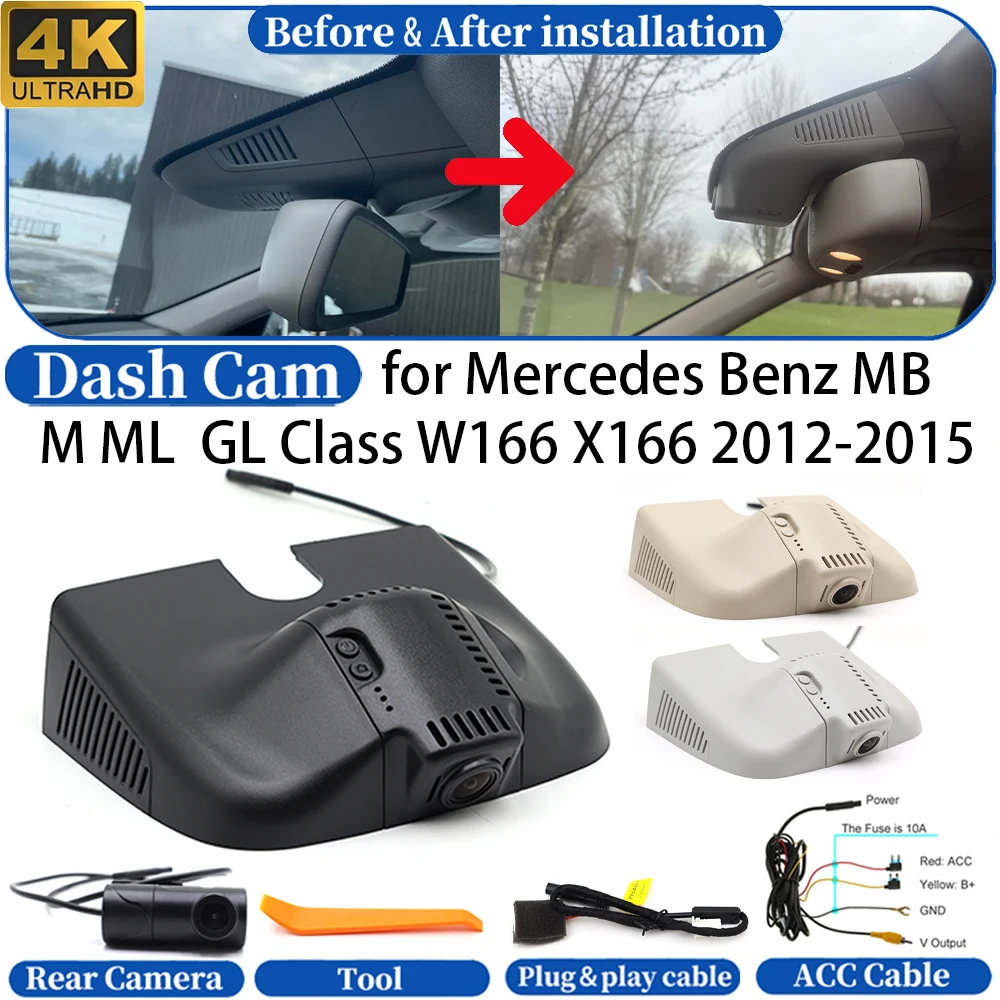 Dash Cam for SEAT Arosa Alhambra Ibiza Arona Tarraco Cupra Ateca Leon Toledo 4K 24h DVR Dashboard Camera Video Drive Recorder