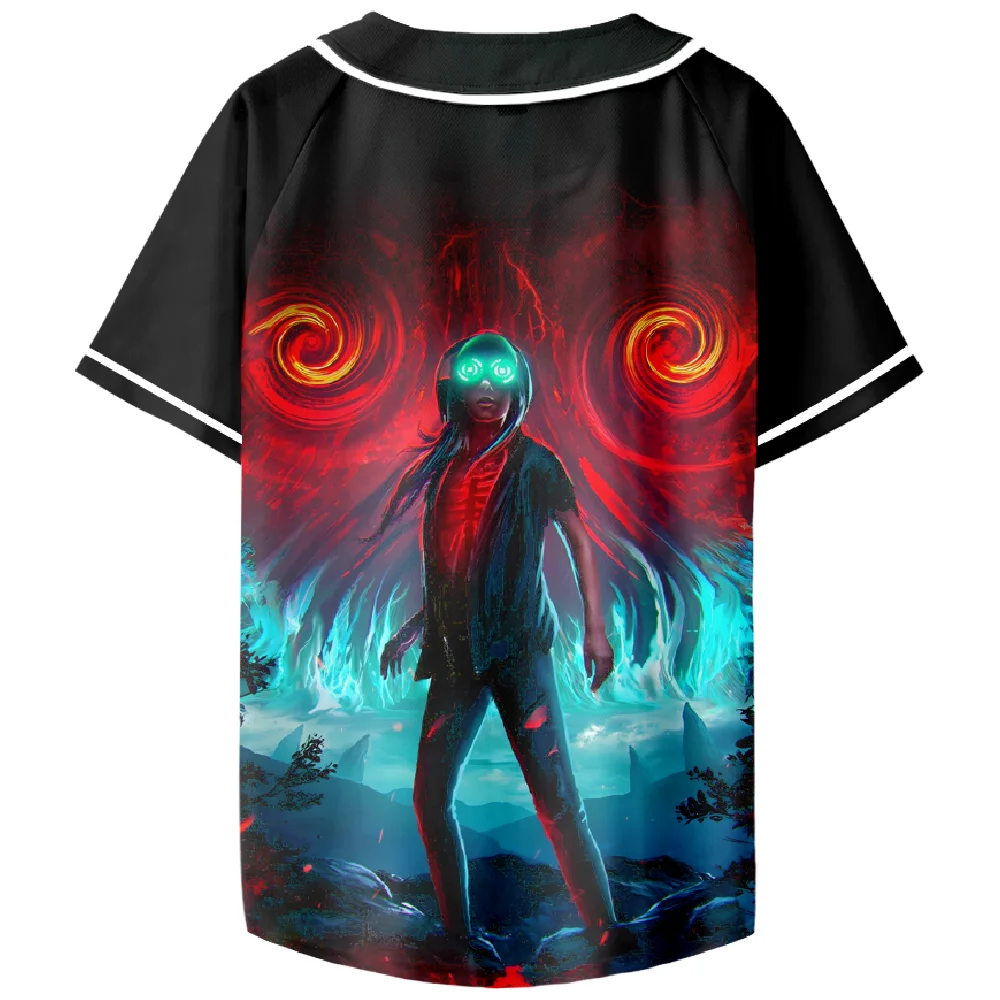 Rezz Merch Baseball Jersey Women Men Short Sleeve V-Neck Streetwear Unisex Shirt