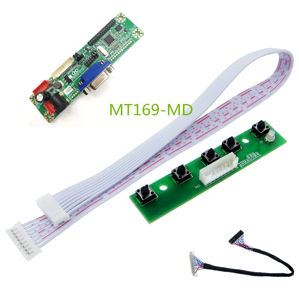 MT169-MD V2.0 Universal Driver Board HX6820-A IC Support 1-Channel VGA Video Input FHD(1920X1080)75Hz With LVDS Screen Line