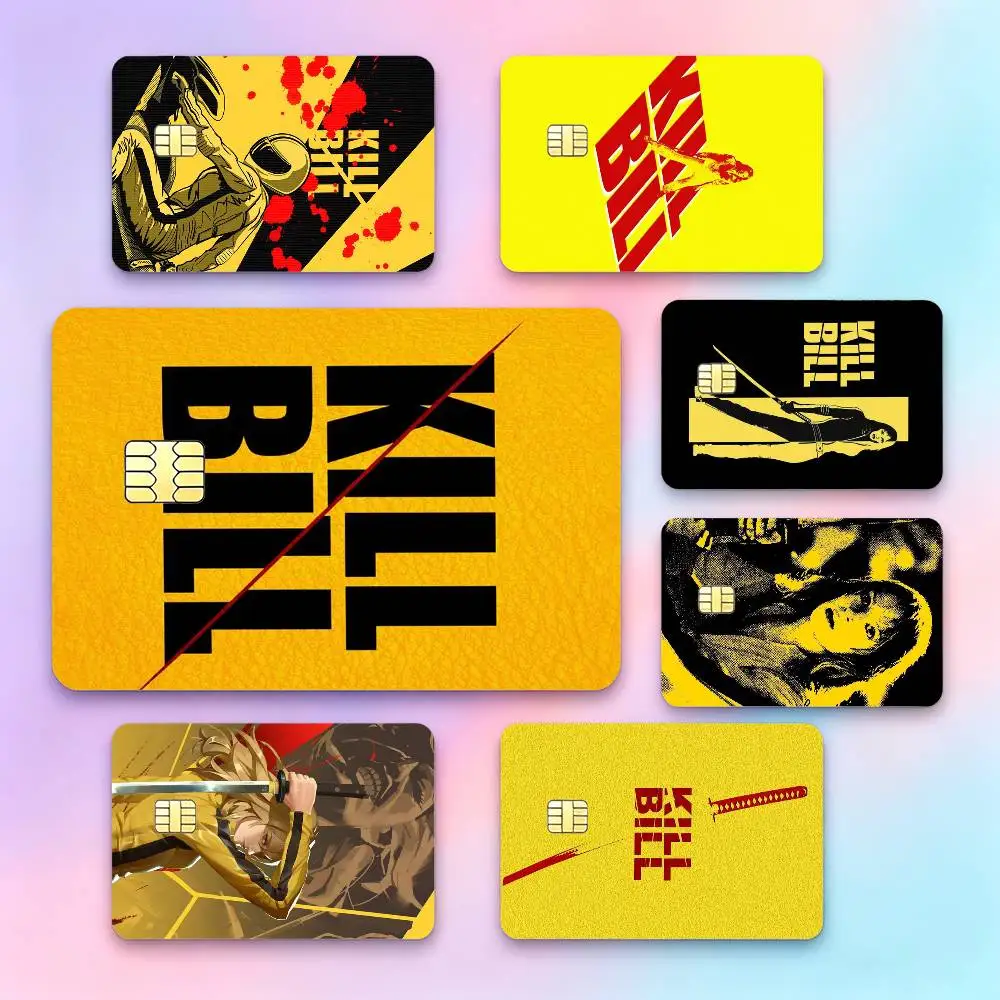 The revenge movie K-Kill Bill  Credit Card HD Stickers Small Chip Waterproof Sticker Game Card Decal Gift