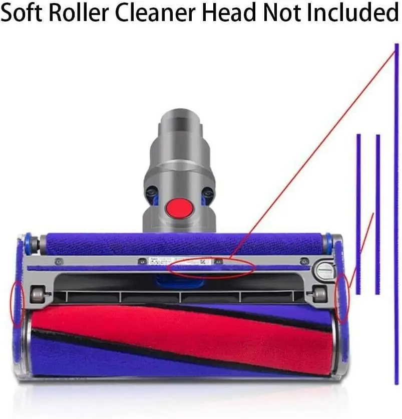 ملحقات خطوط قطيفة ناعمة لقطع غيار المكنسة الكهربائية دايسون V6 V7 V8 V10 V11 V15