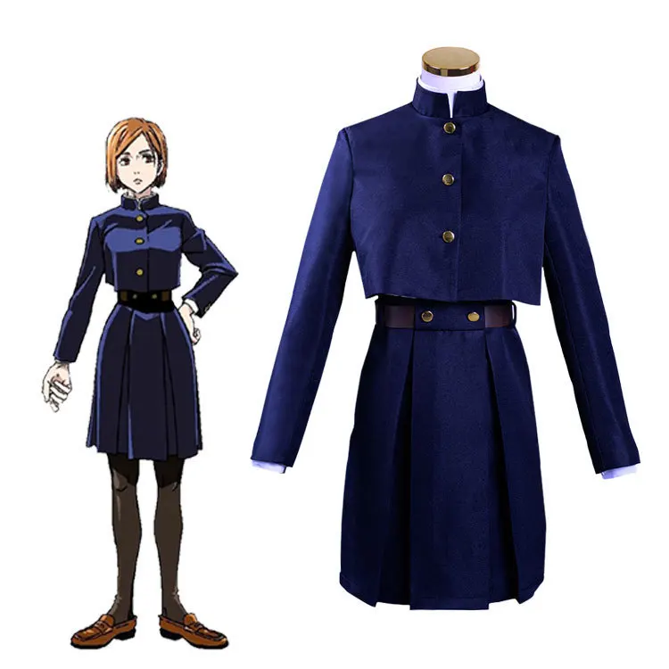 วิกผมอะนิเมะ jujutsu Kaisen gojo Satoru แว่นตาชุดคอสเพลย์ผู้หญิงโรงเรียนมัธยมชุดเทศกาลฮาโลวีนผู้ชายผู้ใหญ่