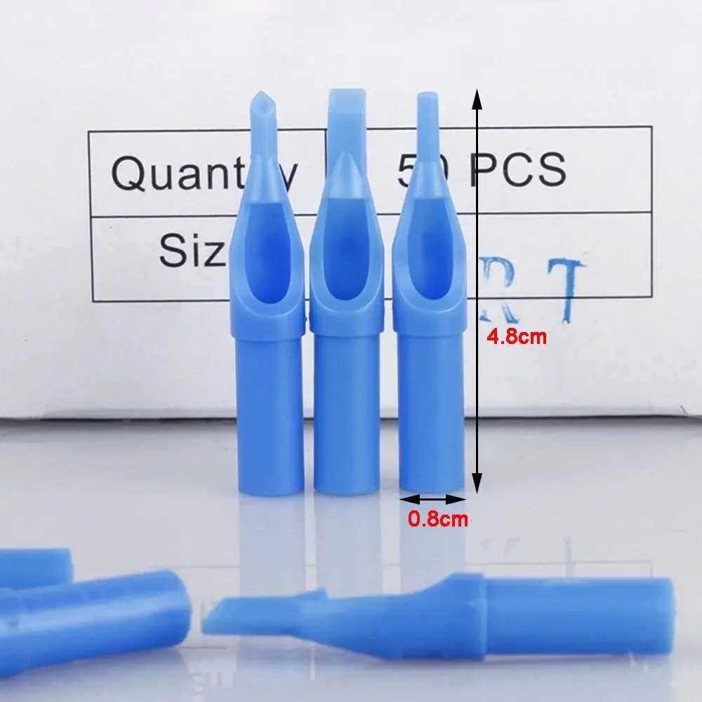 50 pcs/Box Needle 5/7/9 RT FT DT Needle Nozzle Sterile Individually Packaged Needle Cap Blue Disposable Needle Equipment