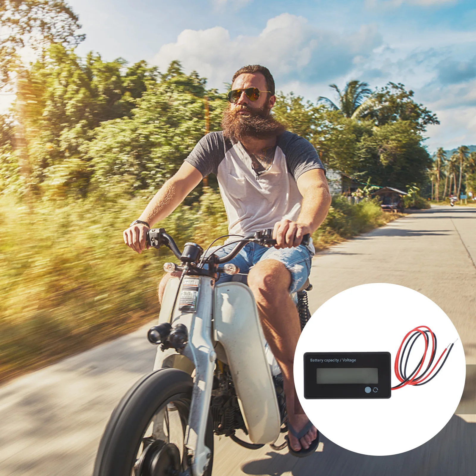 2pcs Lcd Vehicle Capacity Indicator Voltage Monitor For Vehicle Tester Tool Parts