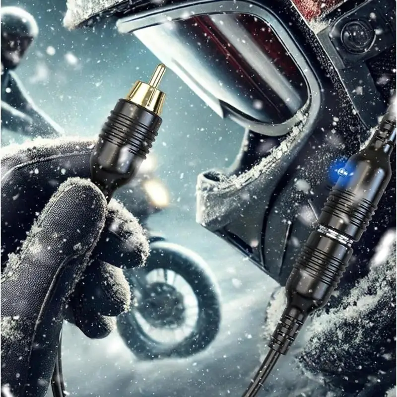 Motorcycle Helmets Heated Visors Wire Quick Disconnect 12V Power Cord Strong Construction for Cold Weather D7YA