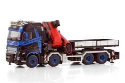 Alloy Model Gift WSI 1:50 Scale VO VO FH5 8X4 Tractor,Truck Mounted Crane Vehicle Engineering Machinery DieCast Model 04-2141