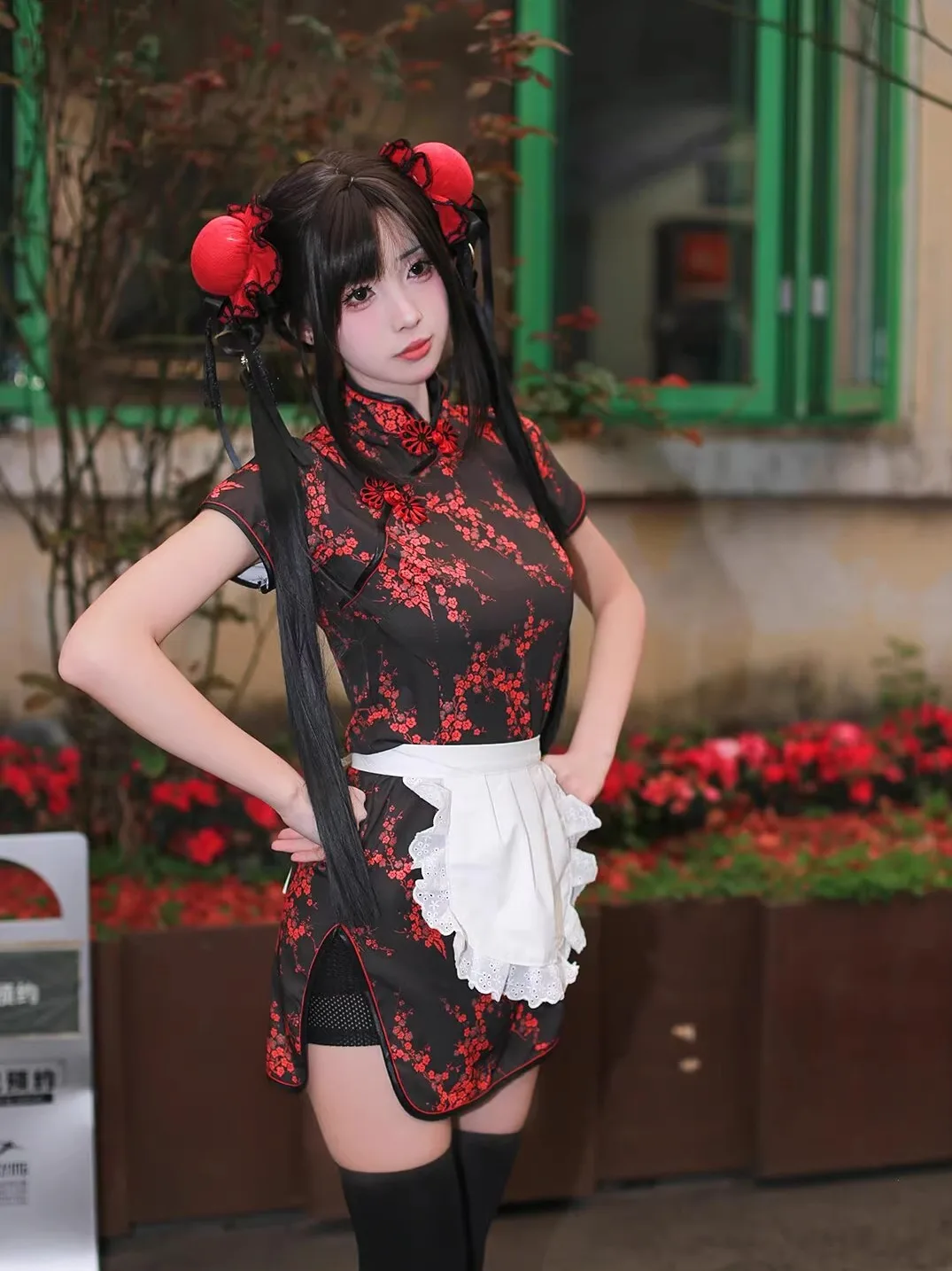 Nieuwe Chinese Sle Dr Halloween Cisas Cosplay orm ort Sve Maid orm ort Vlag Gewaad Dagelijkse Slijtage