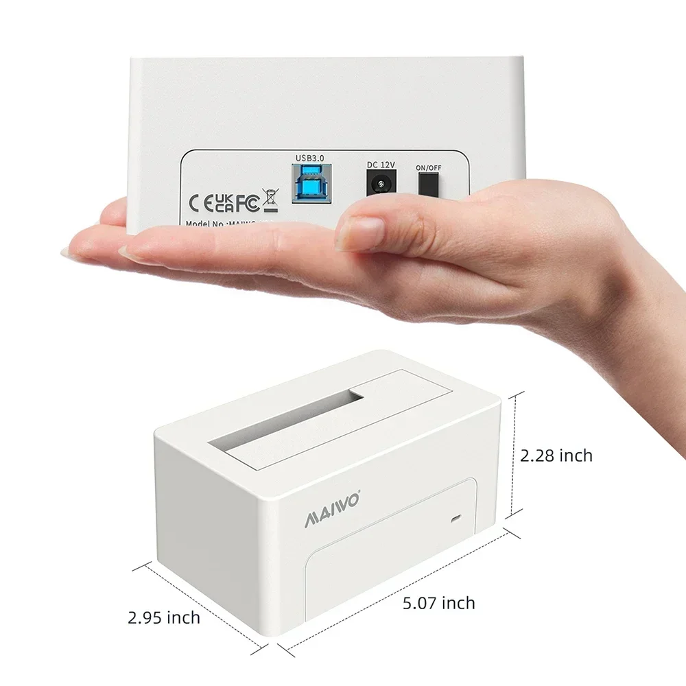MAIWO USB 3.0 Ke SATA Eksternal Hard Drive Docking Station Enclosure Adapter untuk 2.5 3.5 Inci HDD SSD SATA 5Gbps Mendukung UASP