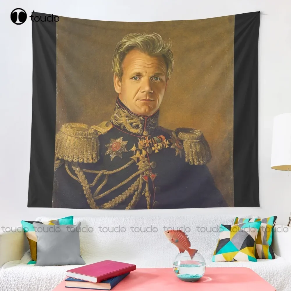 Gordon Ramsay - Replaceface Tapestry Rapper Tapestry Tapestry Wall Hanging For Living Room Bedroom Dorm Room Home Decor