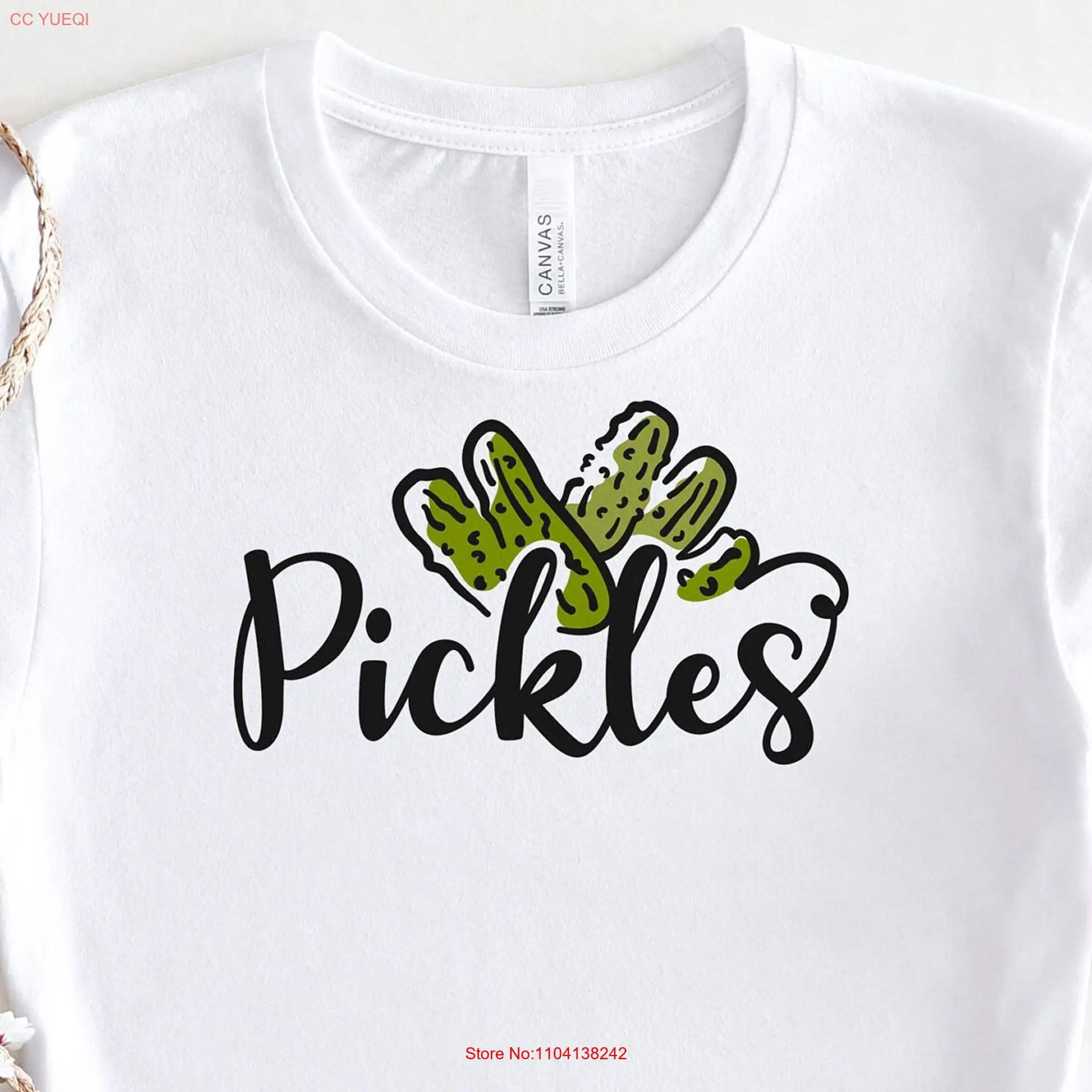 Pickles T Shirt Fun Pickle for Lovers Vibrant Green Humor Enthusiasts long or short sleeves