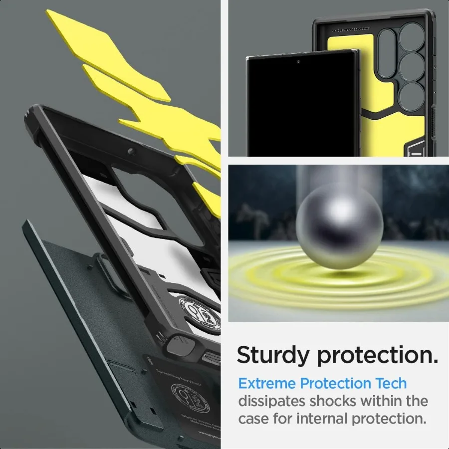 Custodia Tough Armor per Galaxy S23 Ultra Abyss Verde