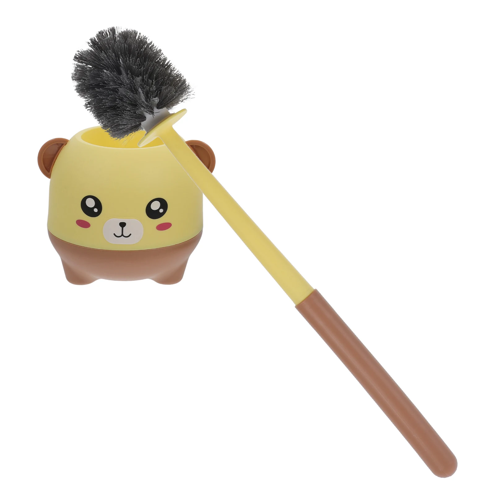 

Efficient Toilet Cleaning Brush Animal Shaped Hanging Design No Damage Wall Mount PP Material Bathroom Scrub Tool for Deep