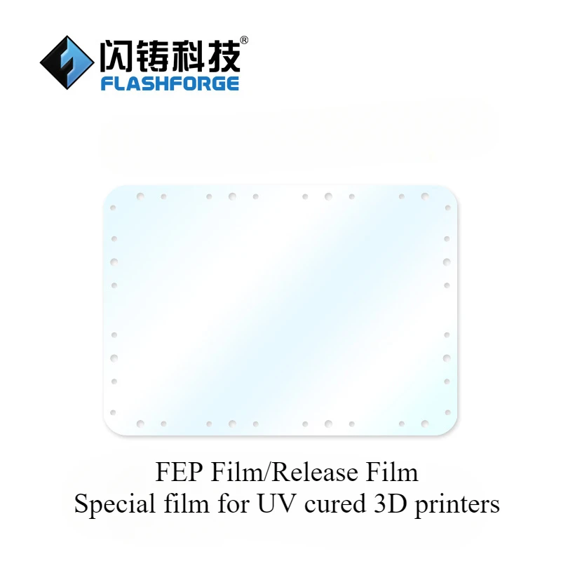 

Flashforge Technology LCD Release Film Light Curing 3D Printer Parts FEP Films