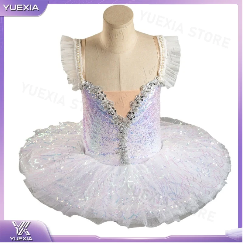 

Детская балетная юбка-пачка для выступлений, туту-платье для танцевальных тренировок, сценический костюм для балета