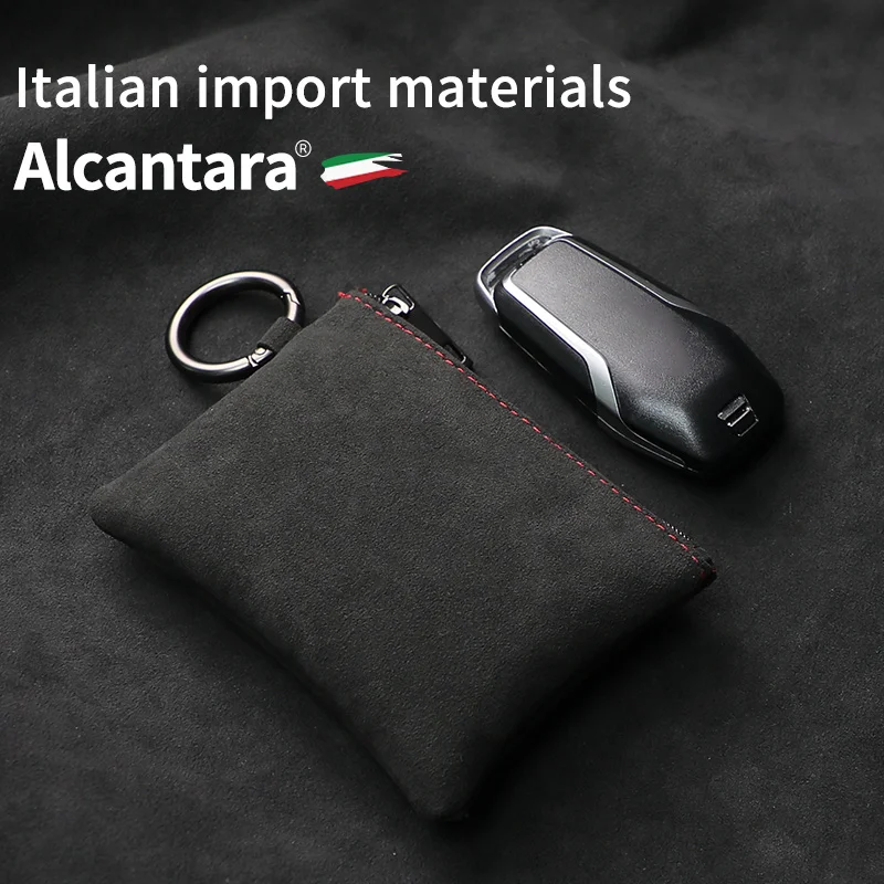Universal Car Key Bag Suede Coins Wallet Mini Card Pouch Fashionable new styles Key housing Auto accessories