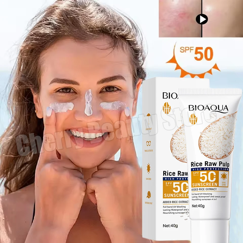 

SPF 50+ Sunscreen Lotion Cream Long-Lasting Sun Protection Lightweight Non-Greasy Sun Block Prevent Sunburn Face Body Skin Care