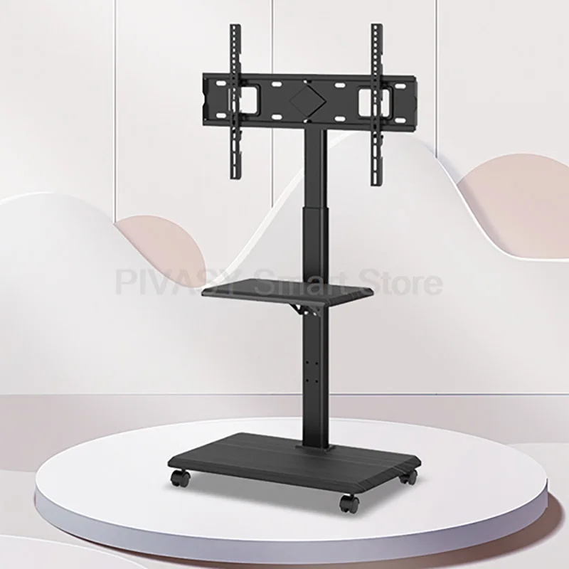 

TV Stand Mount Swivel Tall TV Rolling Holder for 32-75 Inch Height Adjustable Portable Removable Floor Cradle for Living Room