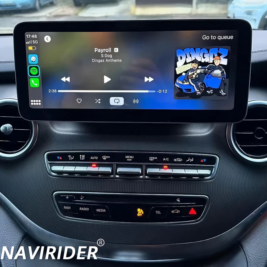 

Wireless BT GPS Navi Qled Screen For Mercedes Benz V Class 2019 V260 V250 W447 2015~ 2018 Car Radio 10.25inch Android14 Carplay