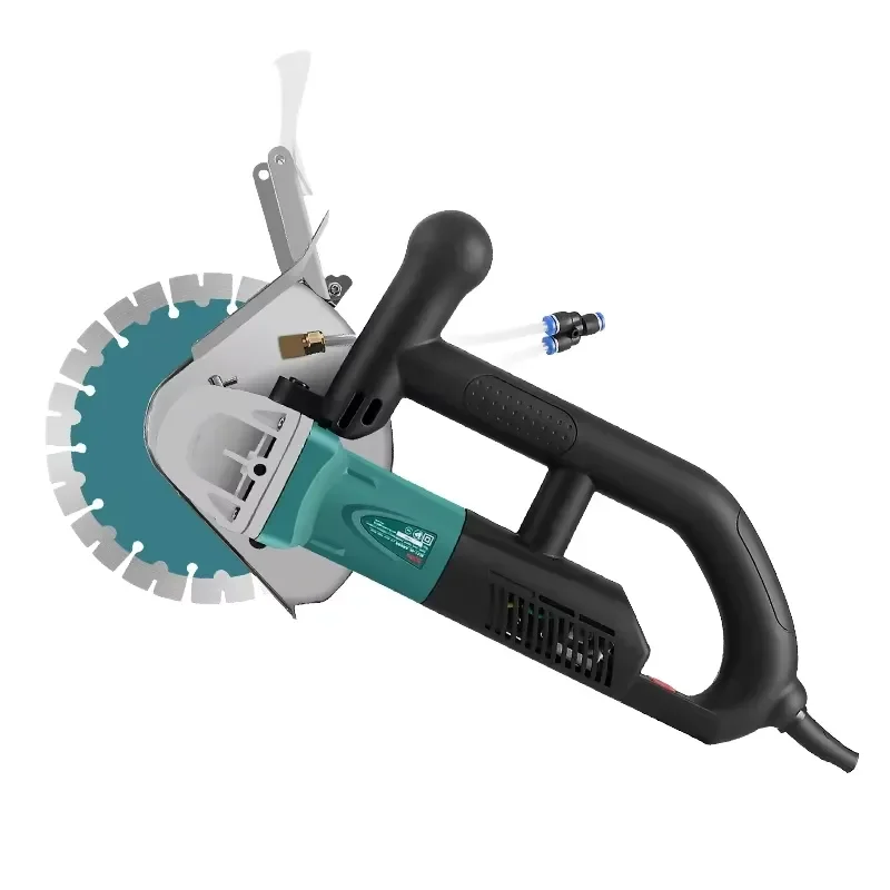 Boda Brushless Industrial Grade Slotting Machine Single Saw Blade Concrete Water-Cooled Dust-Free High-Power Wall Cutting