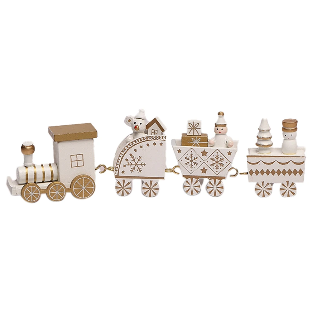 Merry Christmas Wooden Train Ornament Decoration for Home Santa Claus Gift Natal Navidad Noel New Year Decor,HT99C