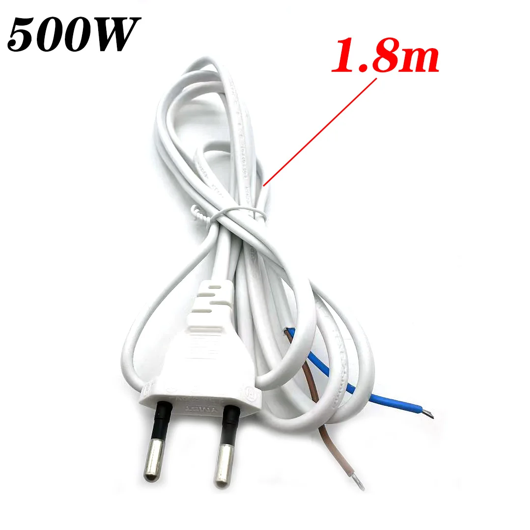 

EU European Plug Power Extension Cable 2 Prong Power Supply Cord 1.8m For Electrical Sockets LED Floodlight Lamp Light