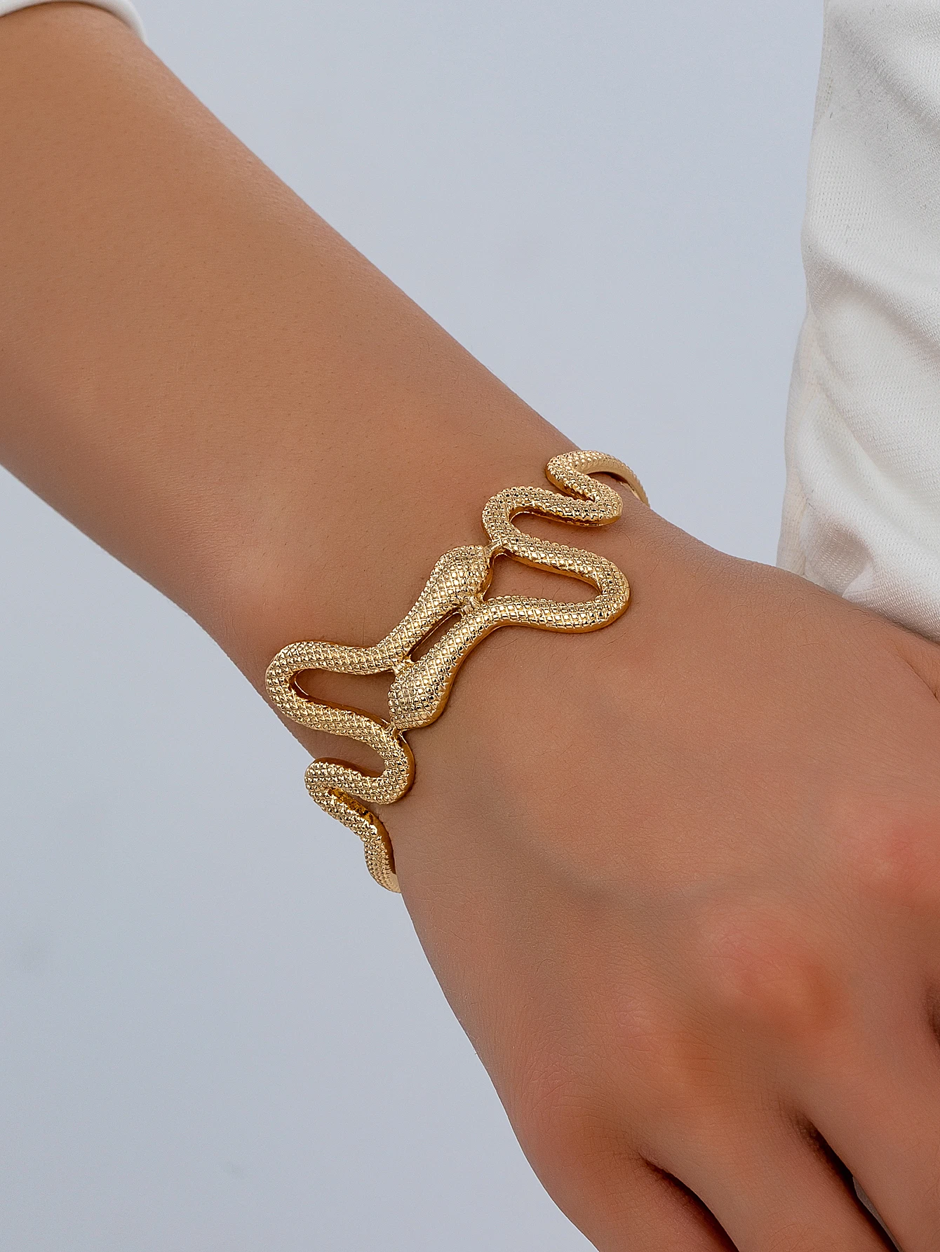 1 European and American Cross-Border Fashion Niche Exaggerated Snake-Shaped Retro Trendy Women's Bracelets