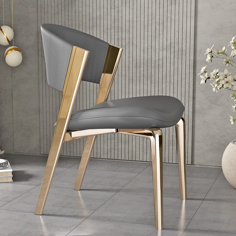 

Creative Ergonomic Dining Chairs Modern Lounge Waiting High End Dining Chairs Designer Luxury Sillas Para Comedor Home Furniture