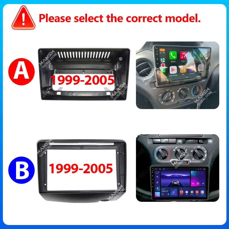 Android 13 Carplay For Toyota Vitz XP10 Yaris Platz Echo 1999-2005 Car Radio Multimedia Video Player Stereo Navigation Head Unit