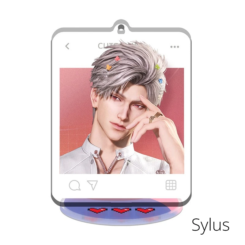 Love and Deepspace 9CM Personaggio Standees Sylus Xavier Zayne Rafayel Caleb Board Stand Anime Cospaly Cartoon Decorazione del desktop